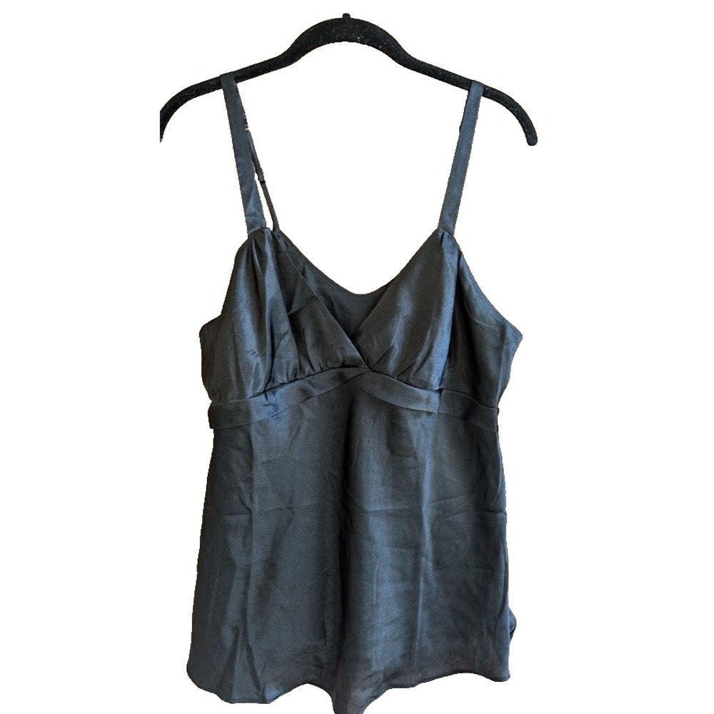 Womens Top Babydoll Sz L Y2K Style Camisole Silky Luxurious Coquette Dainty